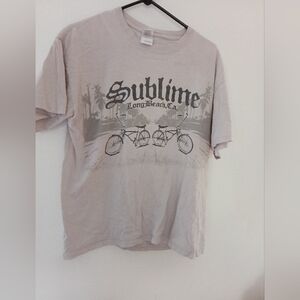 Gildan Sublime Long Beach Vintage Cotton T-Shirt